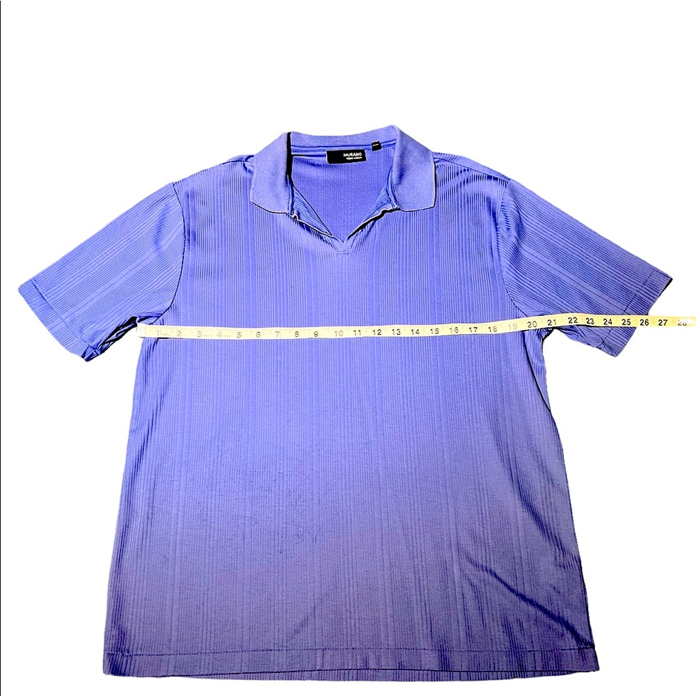 Murano - Short Sleeved Jersey - Ribbed Pattern - Size: L - Blue - Picture 3 of 8